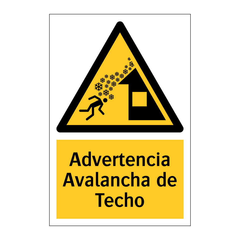 Advertencia Avalancha de Techo