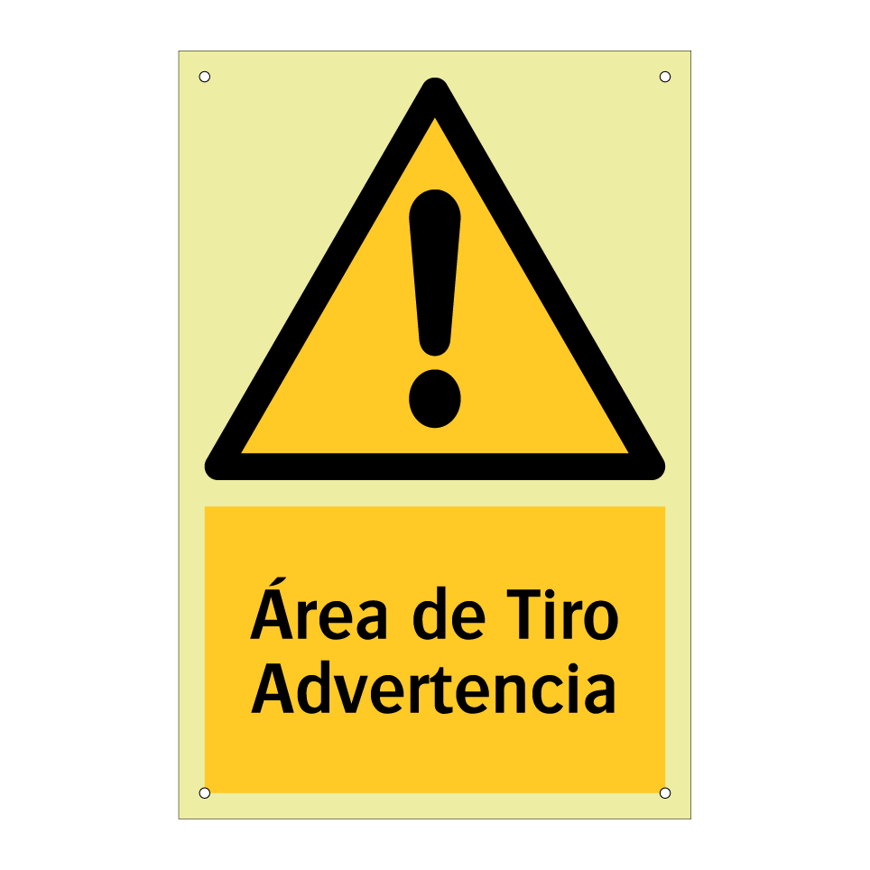 Área de Tiro Advertencia