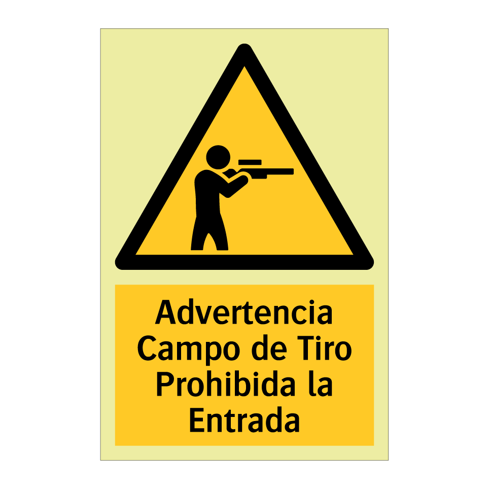 Advertencia Campo de Tiro Prohibida la Entrada