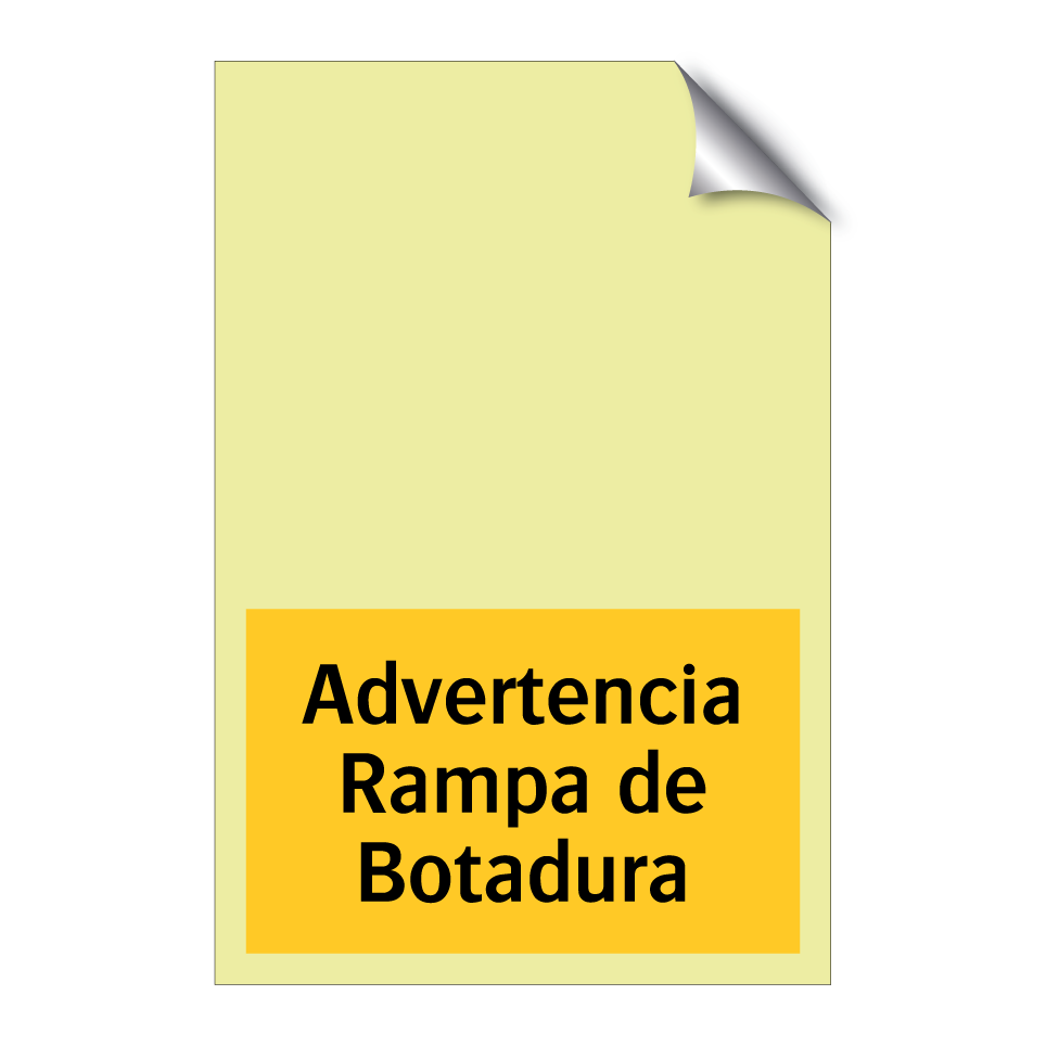 Advertencia Rampa de Botadura