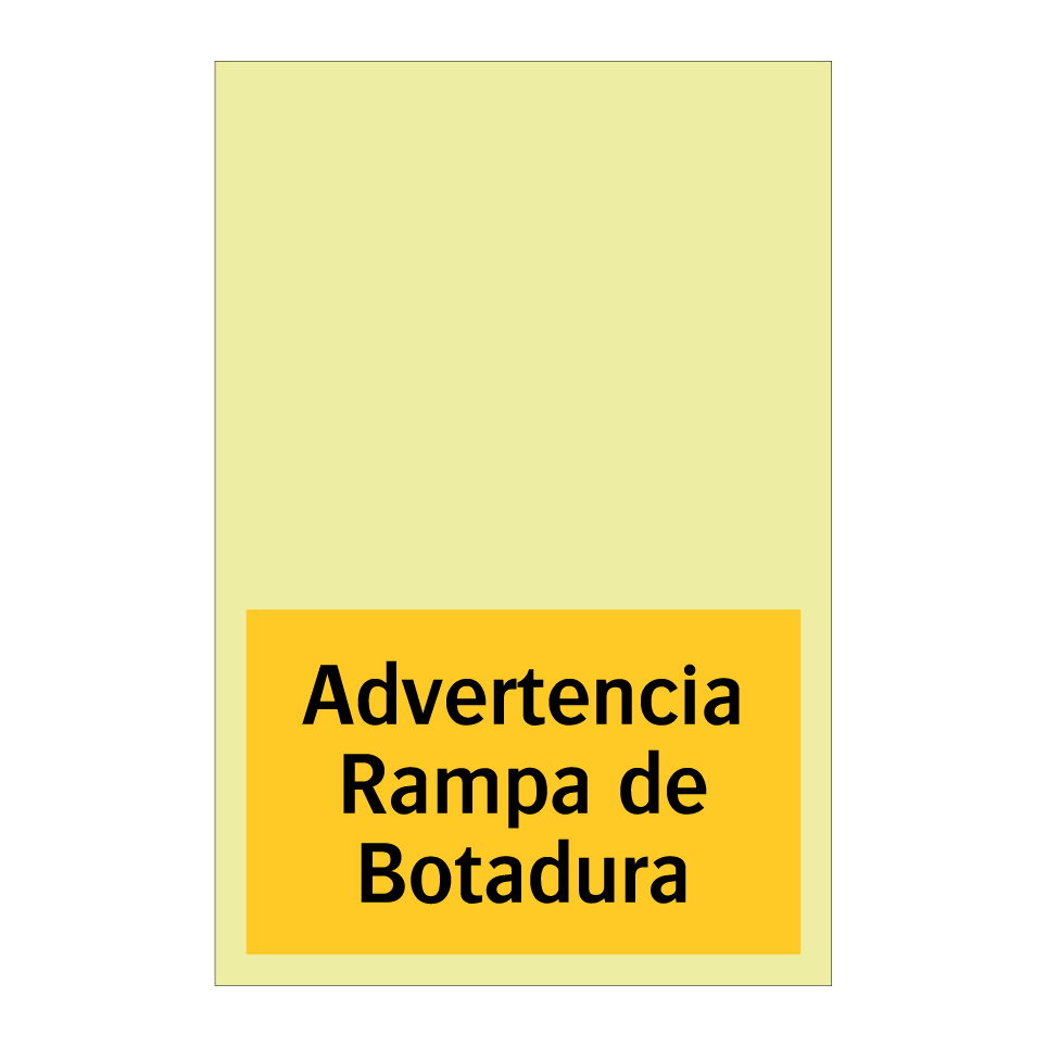 Advertencia Rampa de Botadura