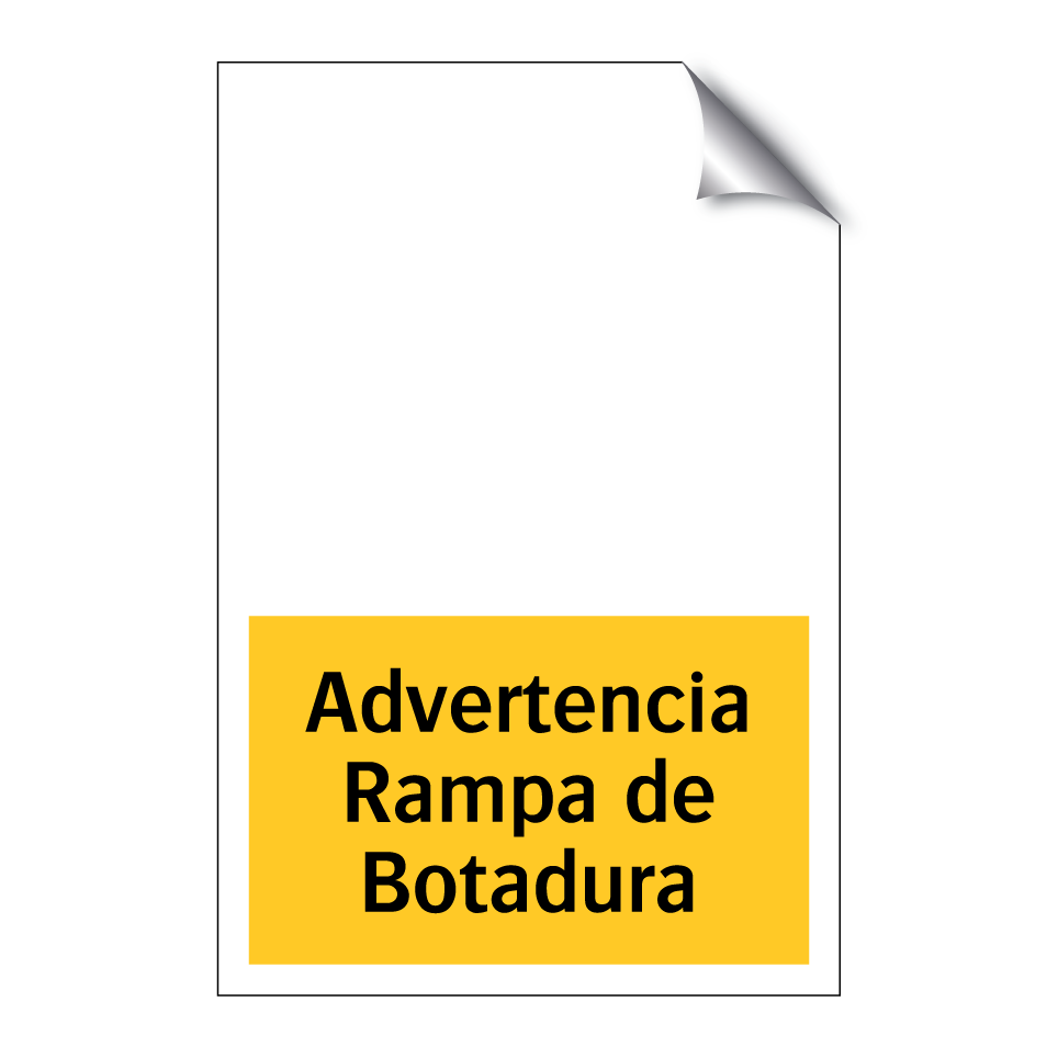 Advertencia Rampa de Botadura