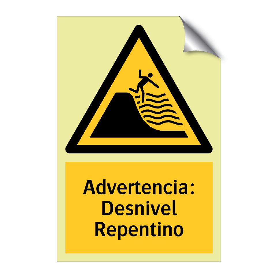 Advertencia: Desnivel Repentino