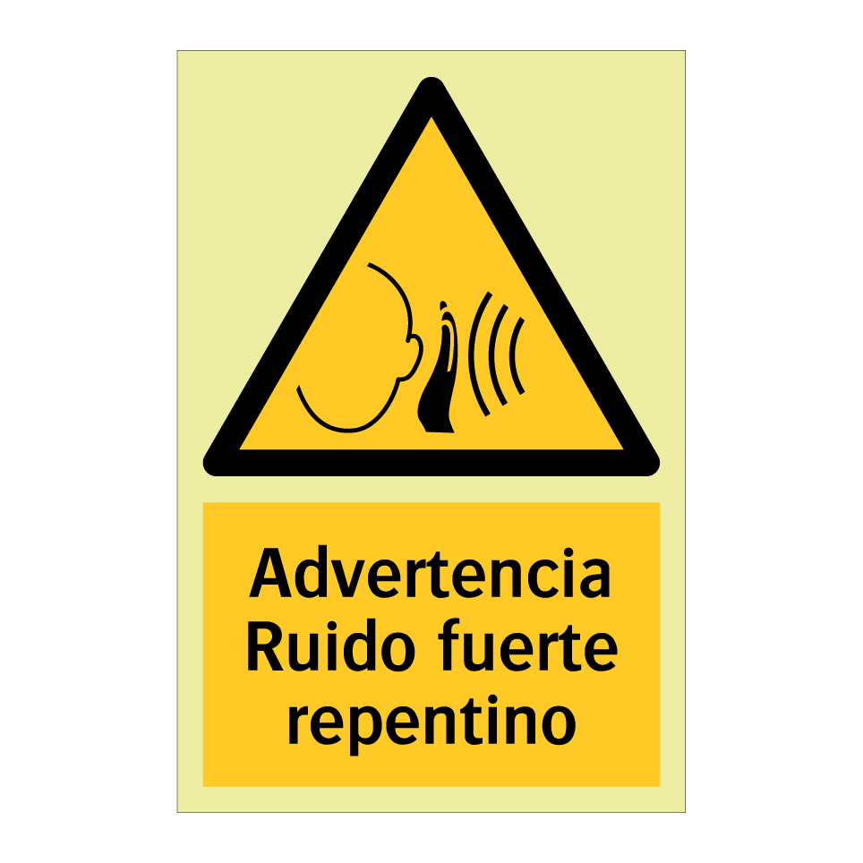 Advertencia Ruido fuerte repentino