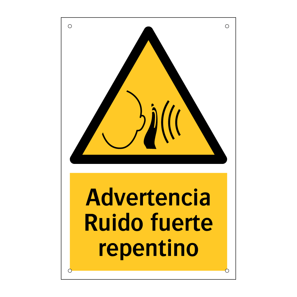 Advertencia Ruido fuerte repentino