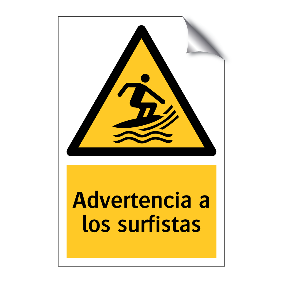 Advertencia a los surfistas