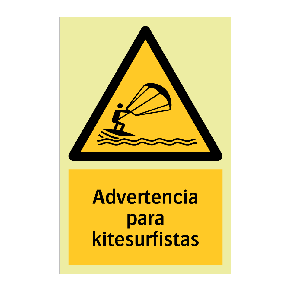 Advertencia para kitesurfistas
