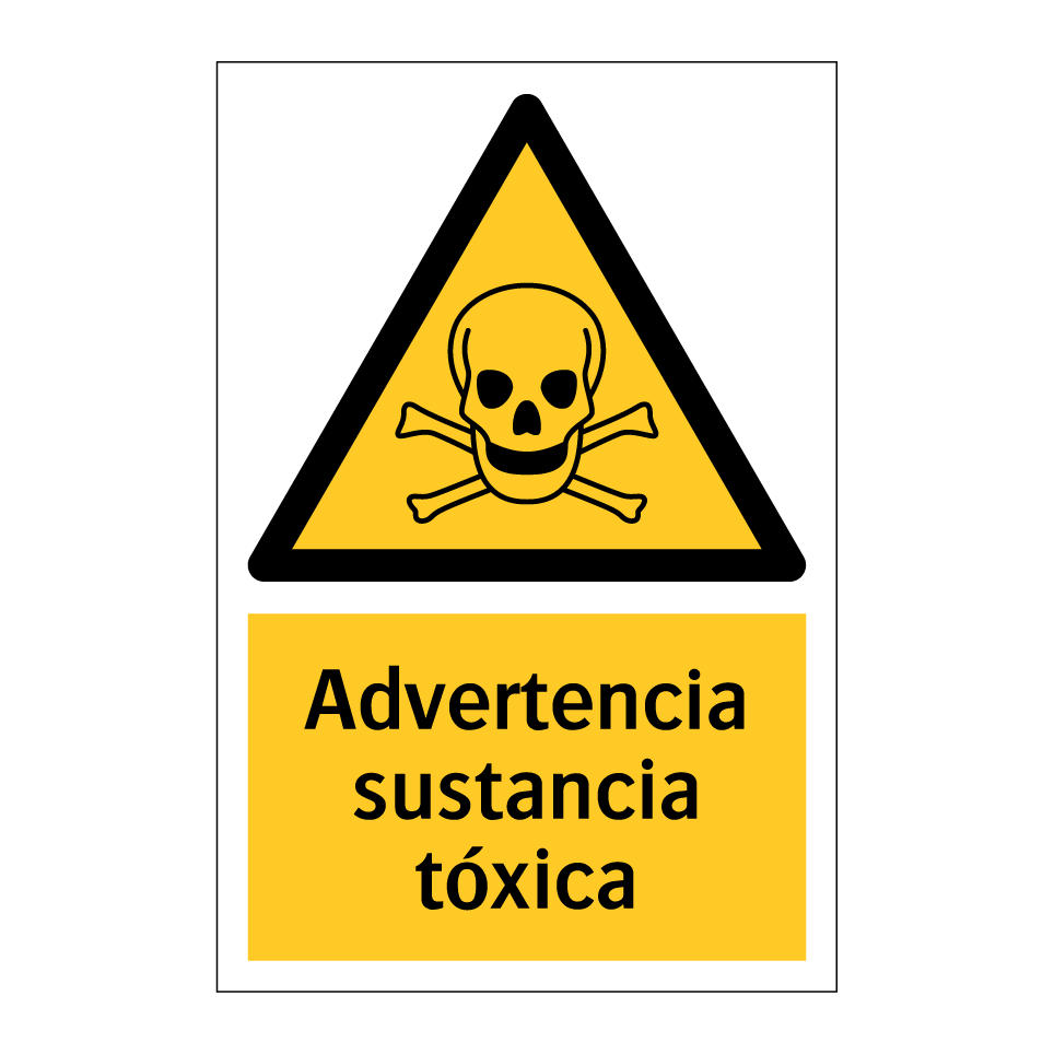 Advertencia sustancia tóxica