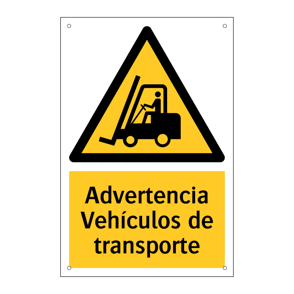 Advertencia Vehículos de transporte