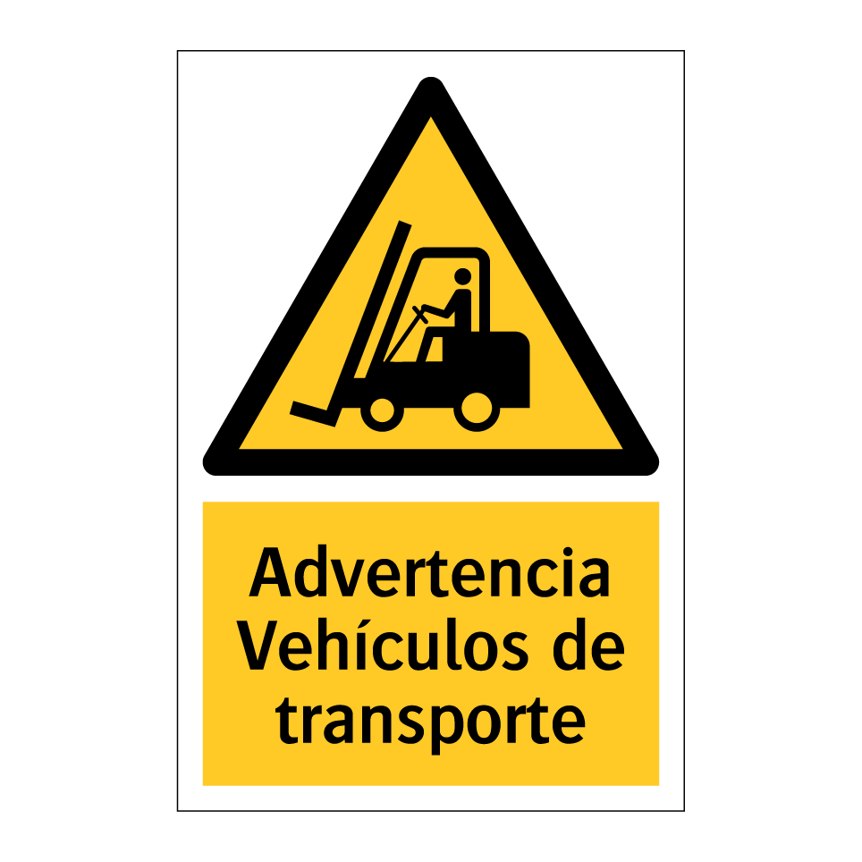 Advertencia Vehículos de transporte