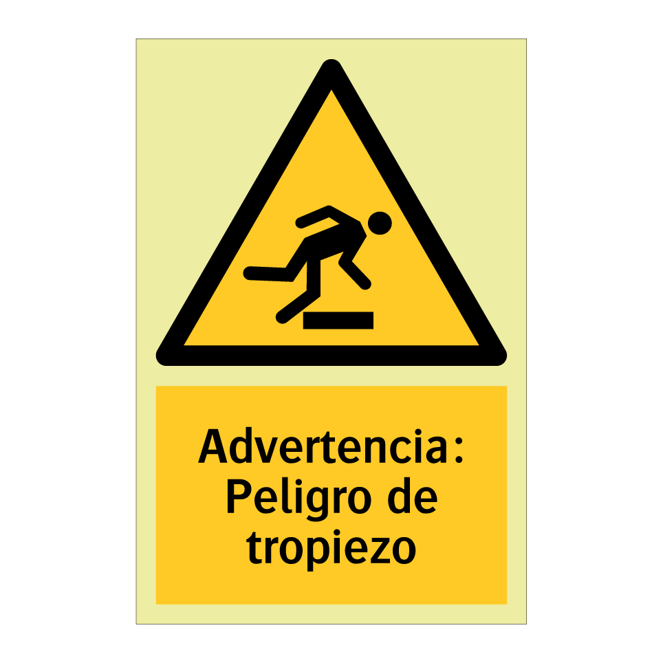Advertencia: Peligro de tropiezo