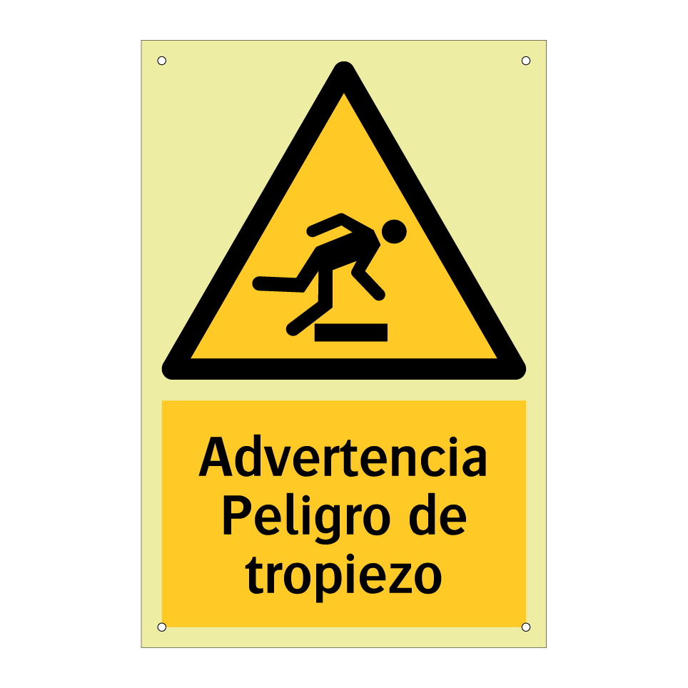 Advertencia Peligro de tropiezo