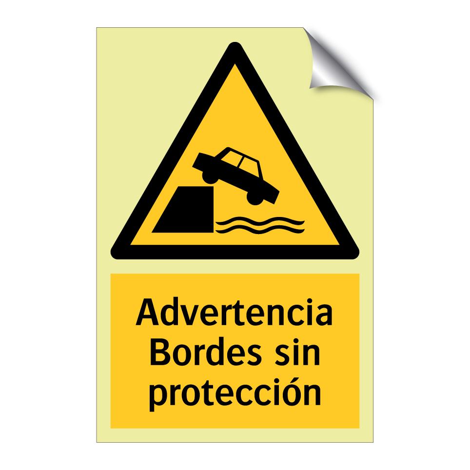 Advertencia Bordes sin protección