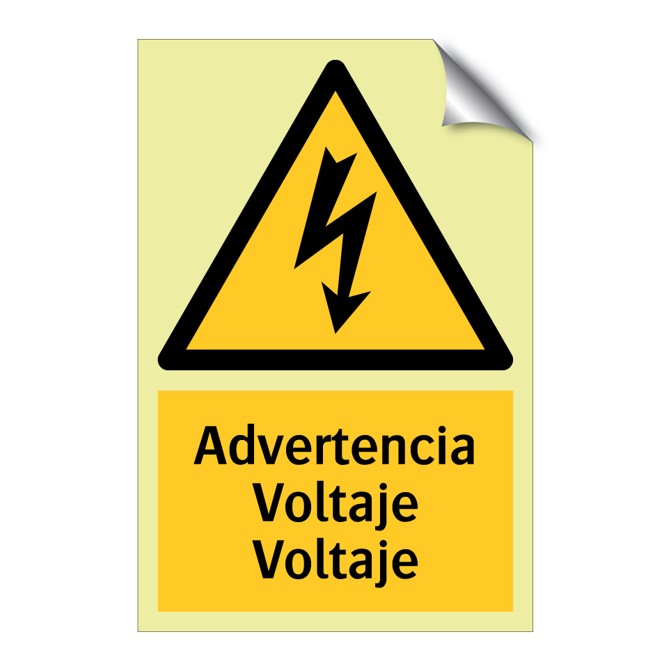 Advertencia Voltaje Voltaje
