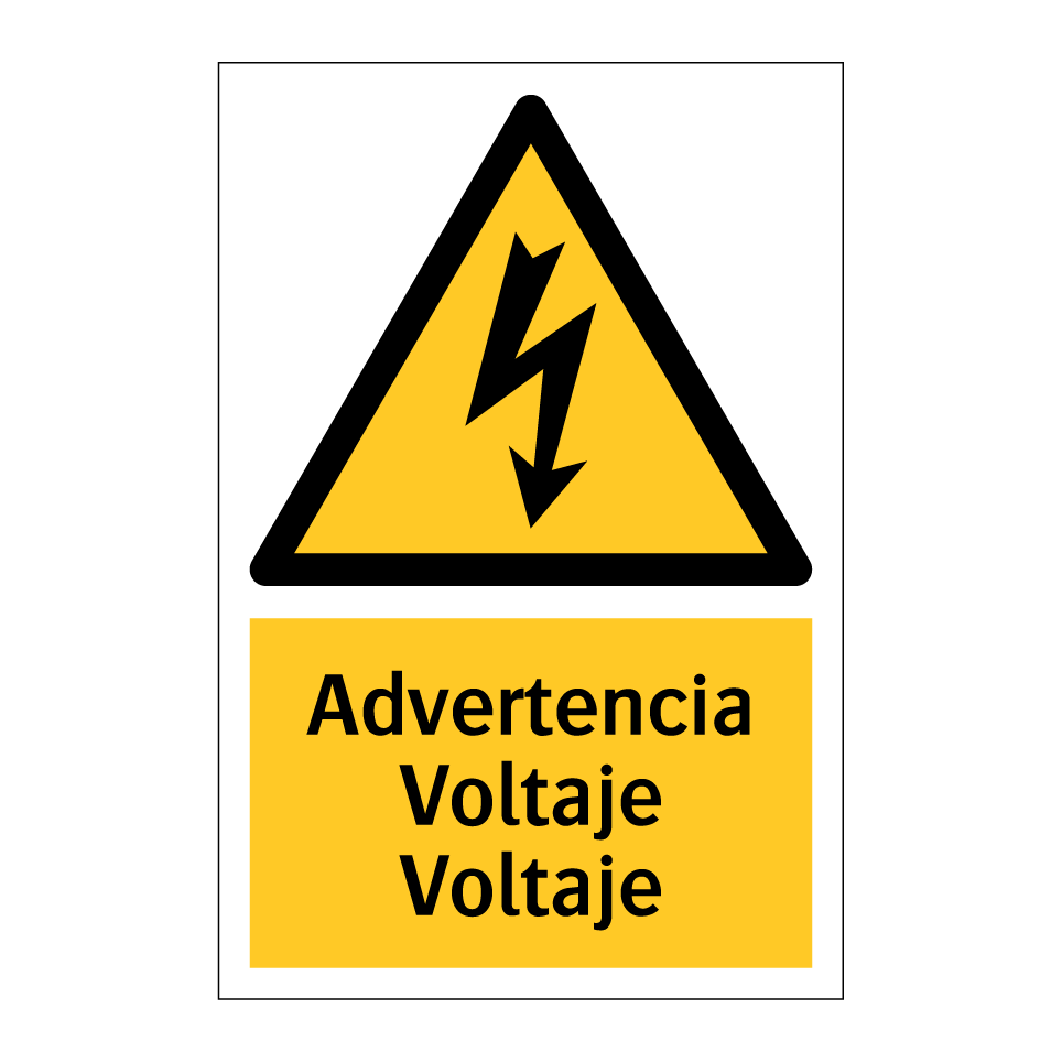 Advertencia Voltaje Voltaje