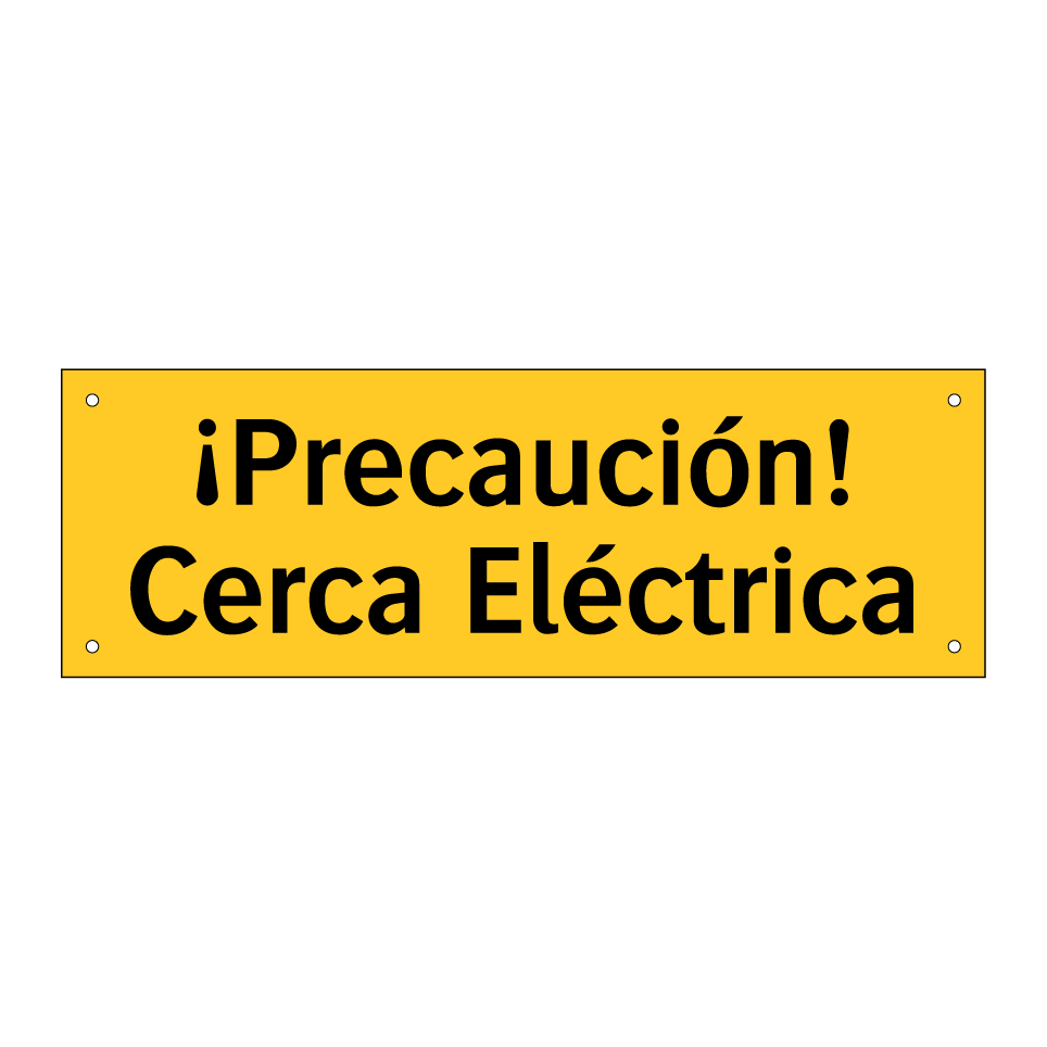 ¡Precaución! Cerca Eléctrica