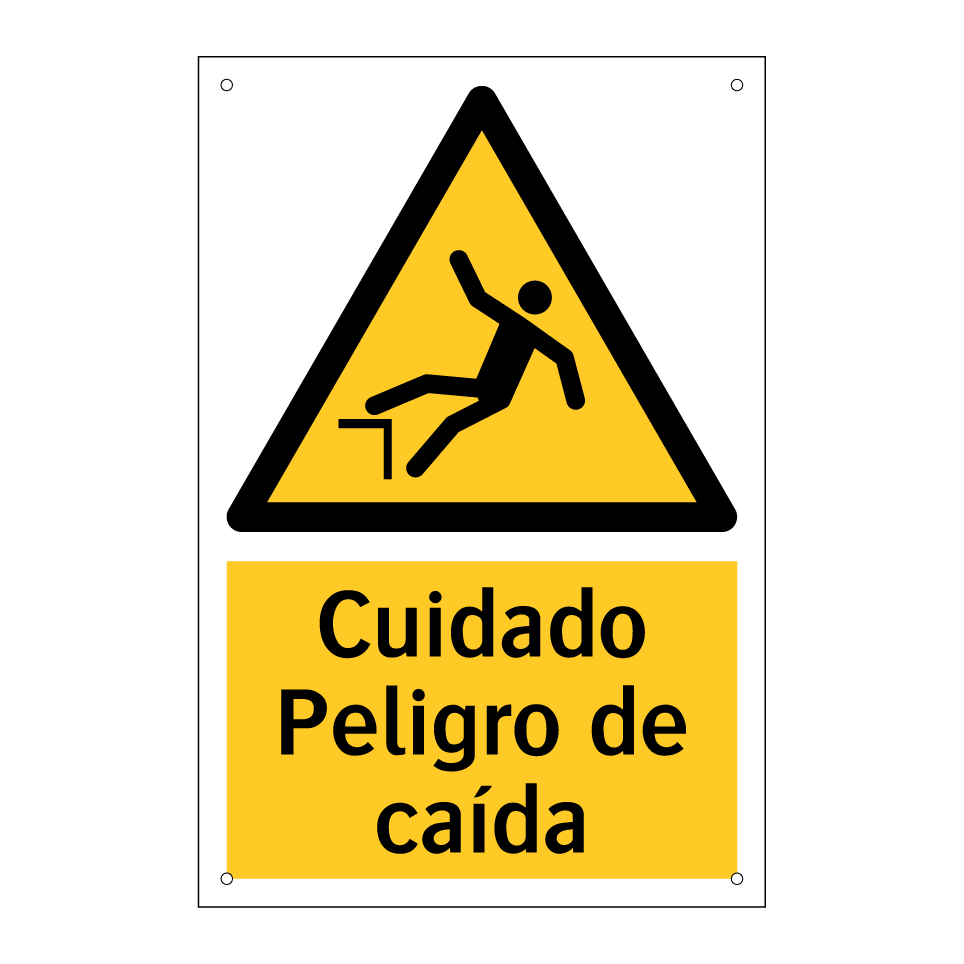 Cuidado Peligro de caída