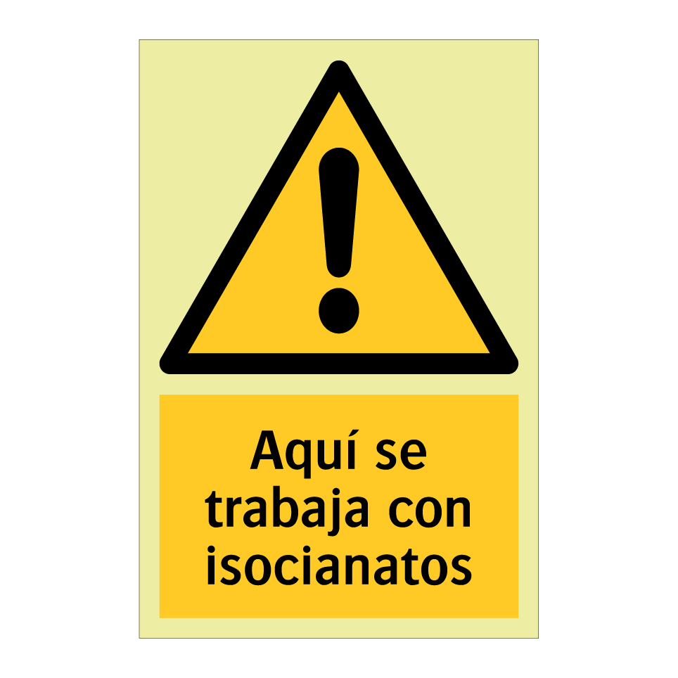 Aquí se trabaja con isocianatos
