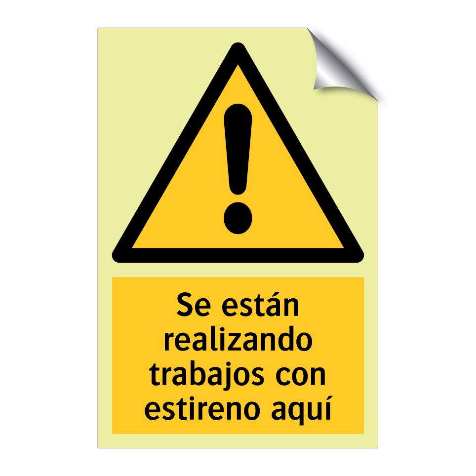 Se están realizando trabajos con estireno aquí