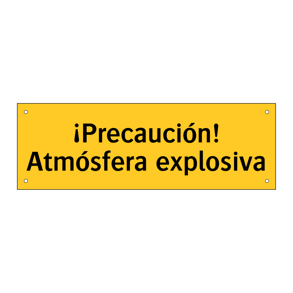 ¡Precaución! Atmósfera explosiva