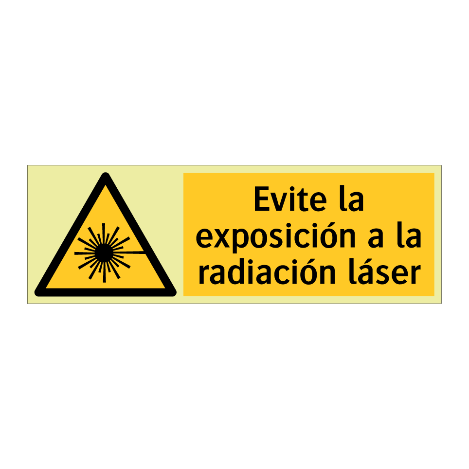 Evite la exposición a la radiación láser