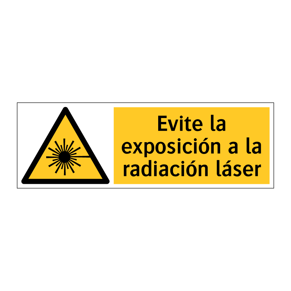 Evite la exposición a la radiación láser