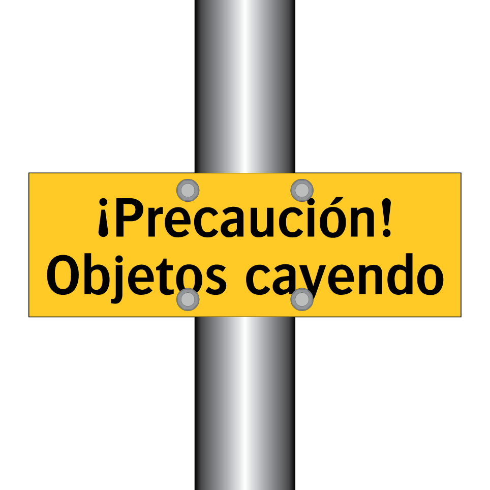 ¡Precaución! Objetos cayendo