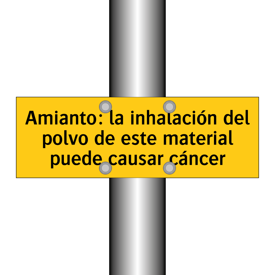 Amianto: la inhalación del polvo de este material puede causar cáncer