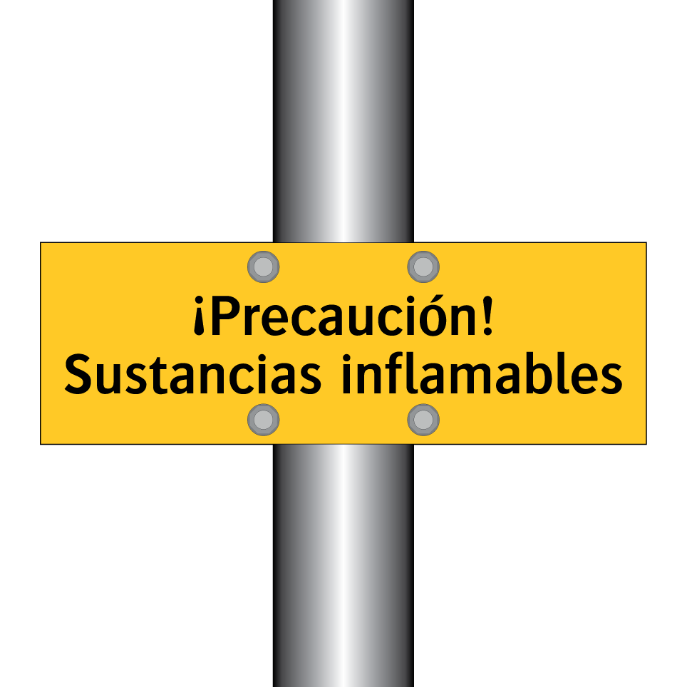 ¡Precaución! Sustancias inflamables