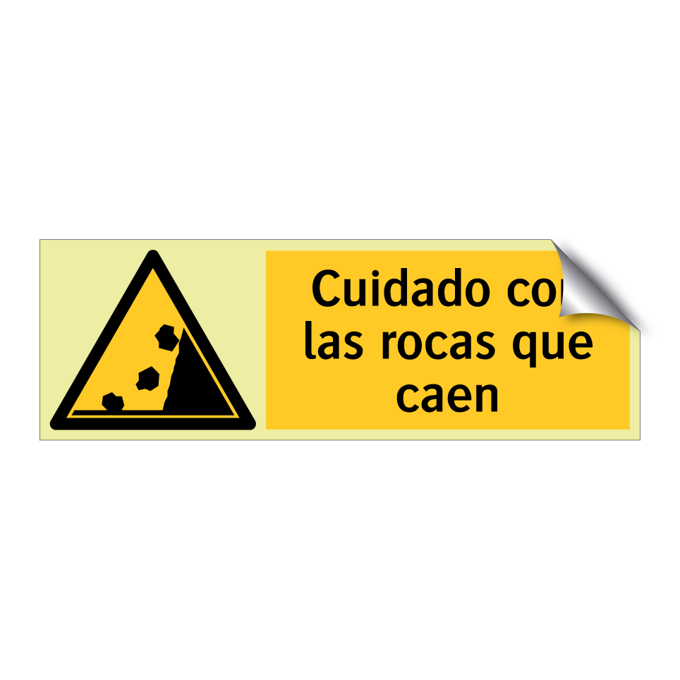 Cuidado con las rocas que caen