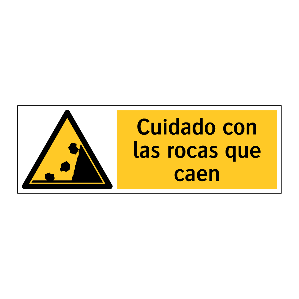 Cuidado con las rocas que caen