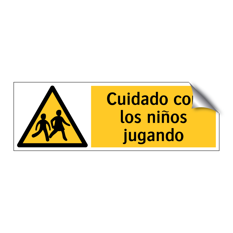 Cuidado con los niños jugando