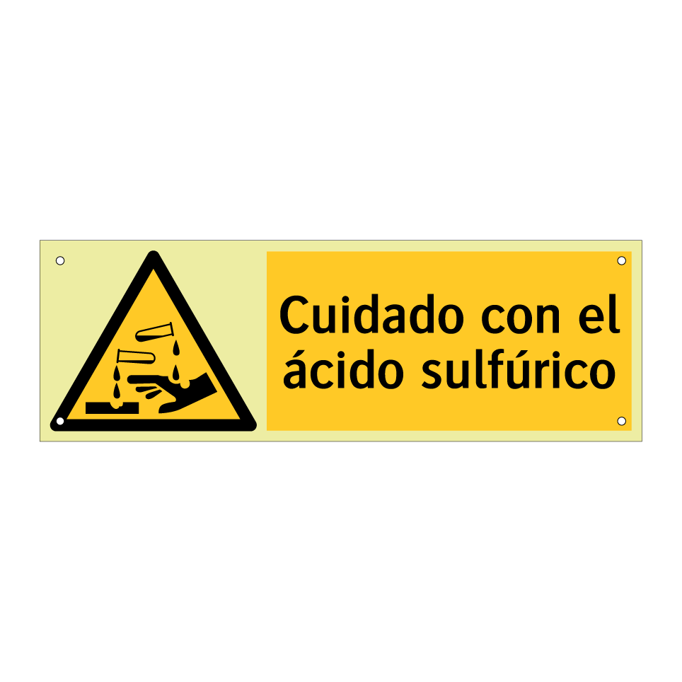 Cuidado con el ácido sulfúrico