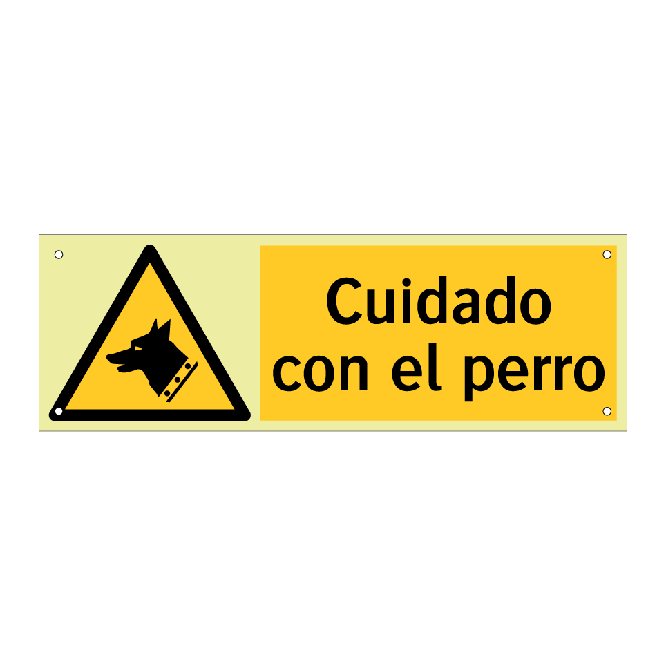 Cuidado con el perro