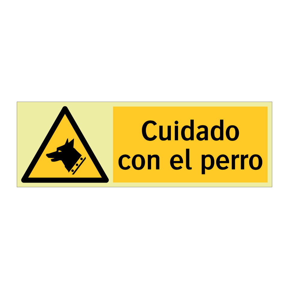 Cuidado con el perro