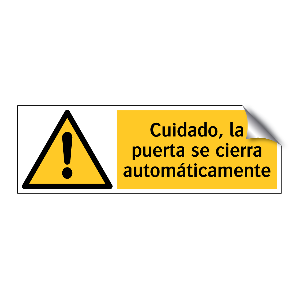 Cuidado, la puerta se cierra automáticamente