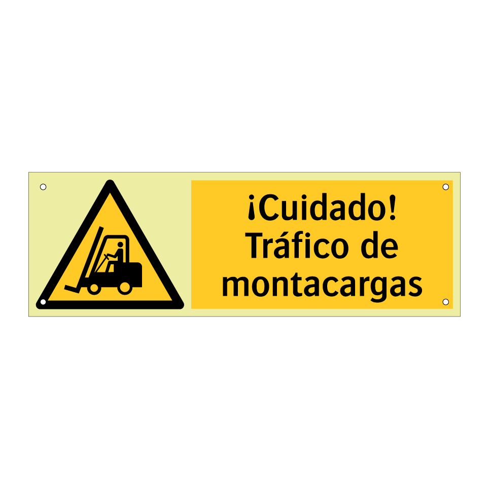 ¡Cuidado! Tráfico de montacargas