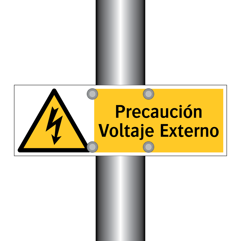 Precaución Voltaje Externo