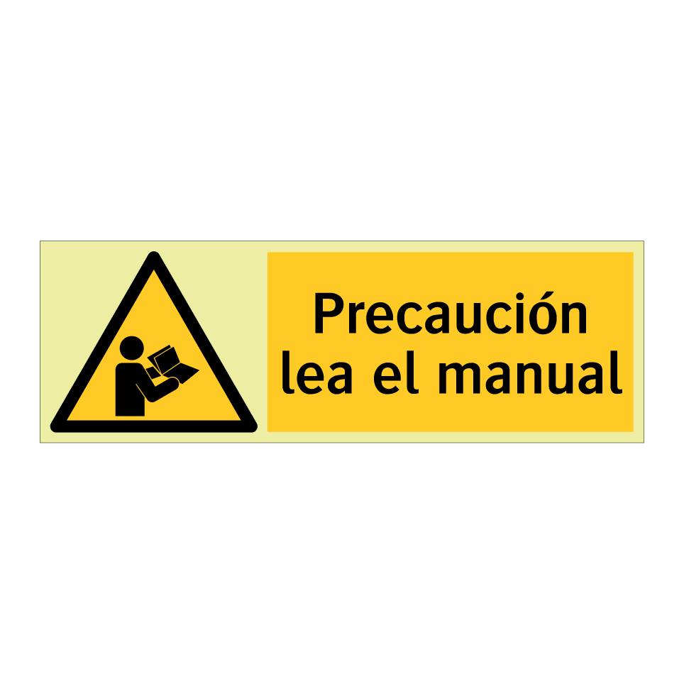 Precaución lea el manual