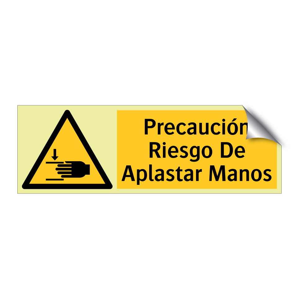 Precaución Riesgo De Aplastar Manos