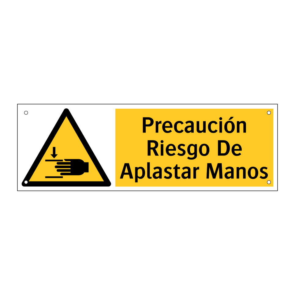Precaución Riesgo De Aplastar Manos