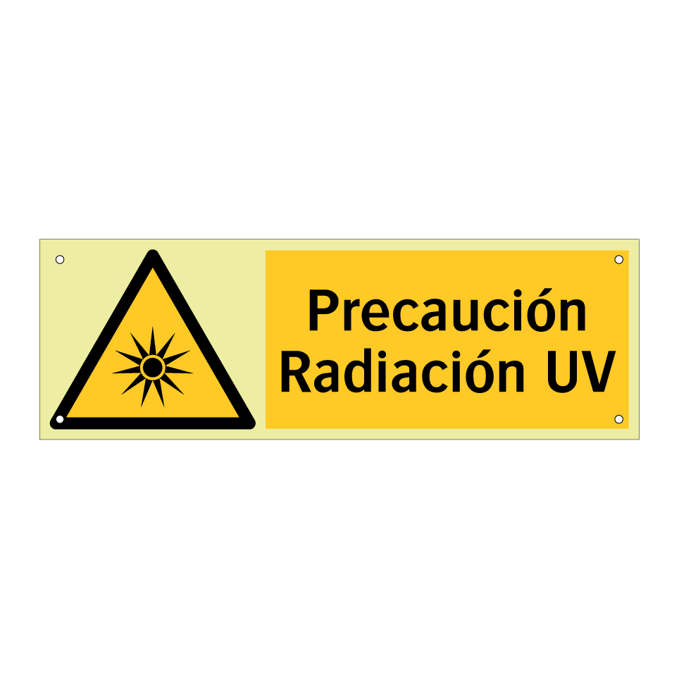 Precaución Radiación UV