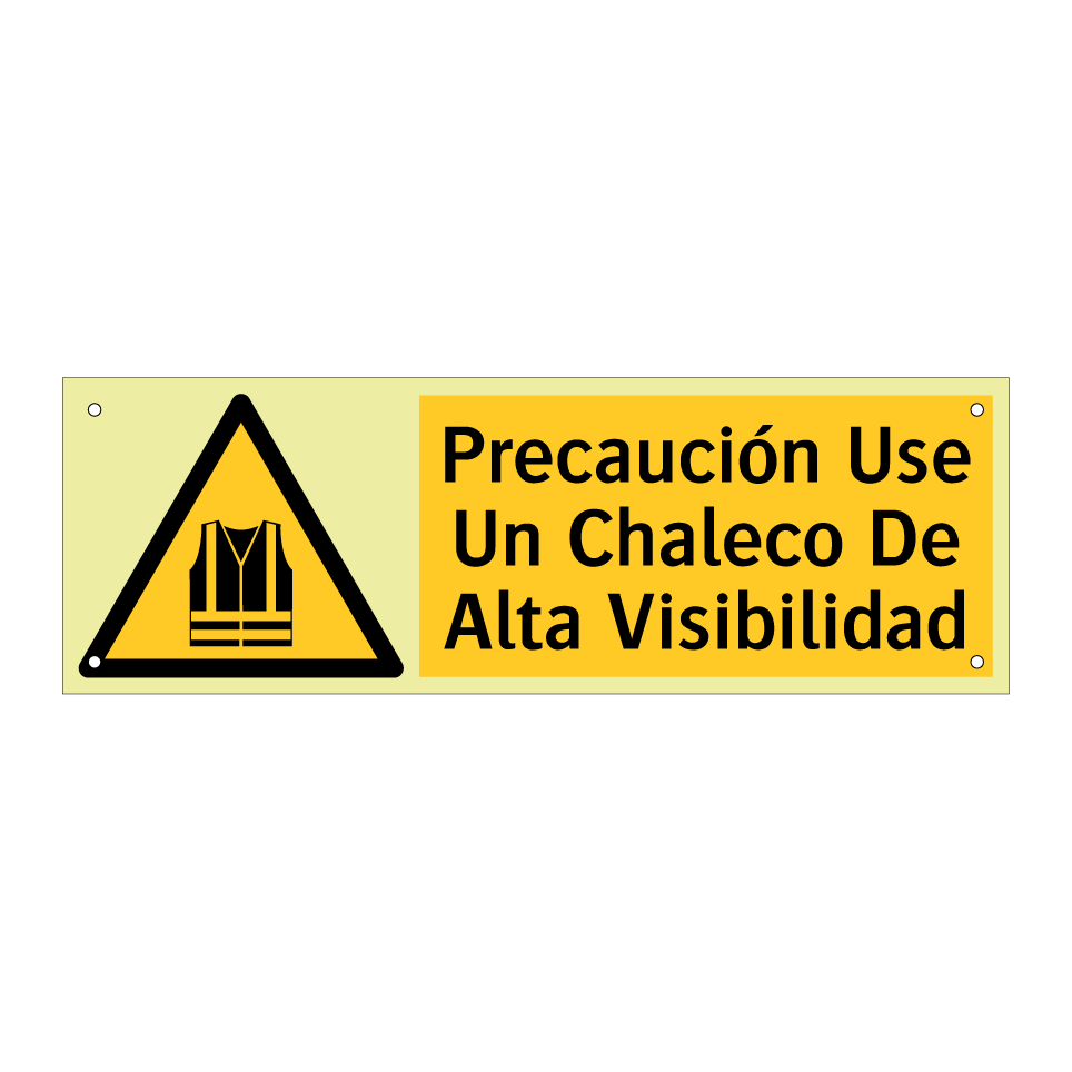 Precaución Use Un Chaleco De Alta Visibilidad