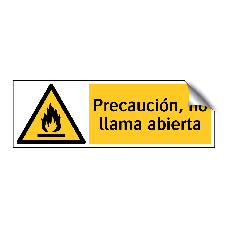 Precaución, no llama abierta