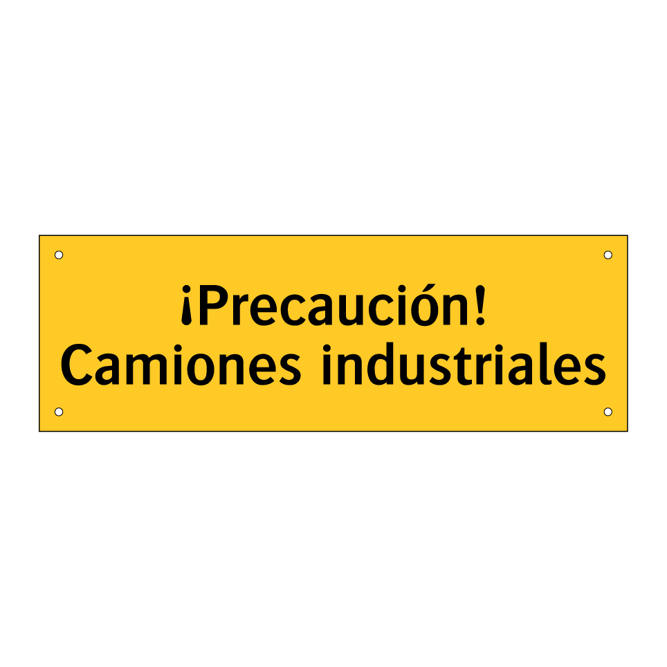 ¡Precaución! Camiones industriales