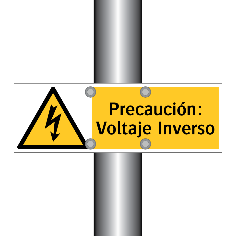 Precaución: Voltaje Inverso