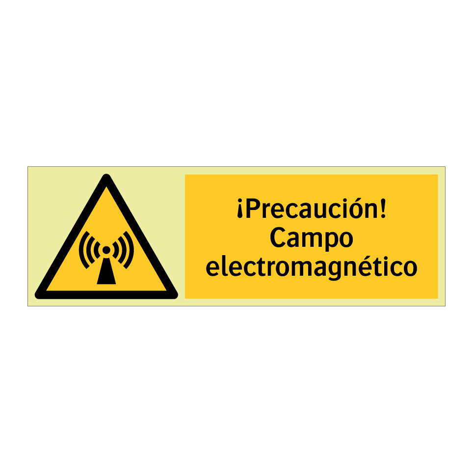 ¡Precaución! Campo electromagnético