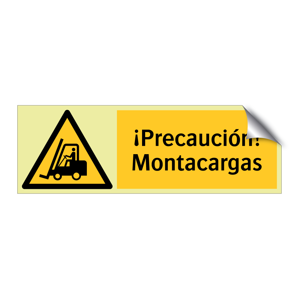 ¡Precaución! Montacargas