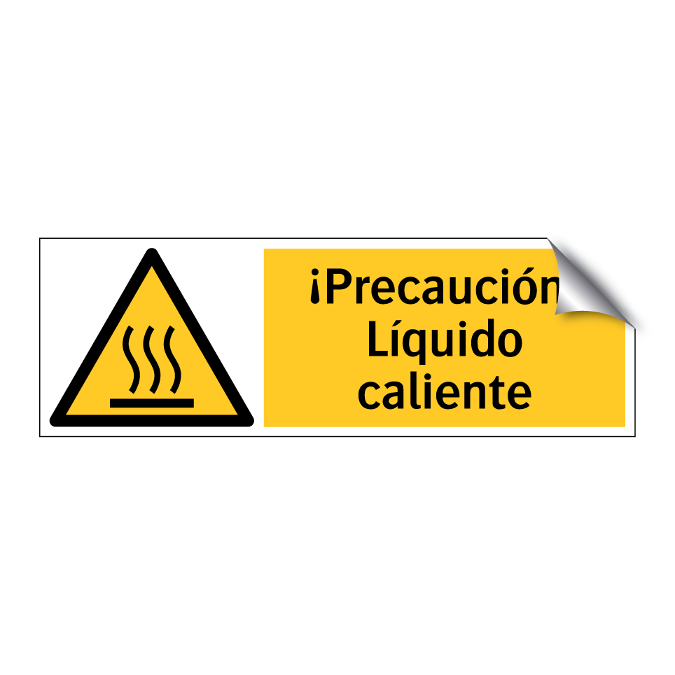 ¡Precaución! Líquido caliente