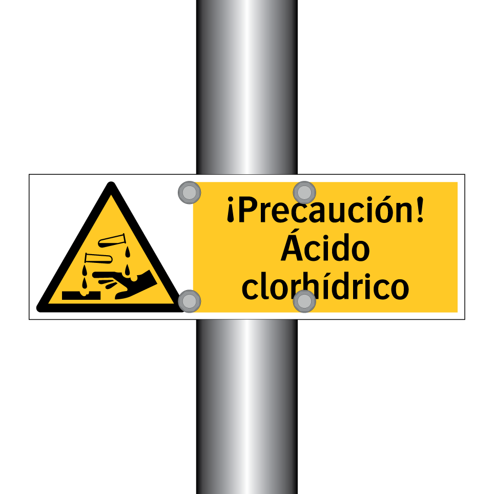 ¡Precaución! Ácido clorhídrico